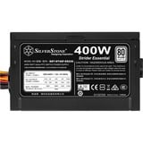 SilverStone ST40F-ES230 alimentatore per computer 400 W 20-pin ATX ATX Nero, Alimentatore PC Nero, 400 W, 180 - 264 V, 47 - 63 Hz, 3 A, Attivo, 100 W