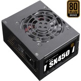 SilverStone SX450-B alimentatore per computer 450 W 24-pin ATX SFX Nero Nero, 450 W, 90 - 265 V, 47 - 63 Hz, Attivo, 120 W, 450 W