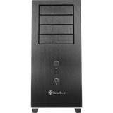 SilverStone TJ04-E Midi Tower Nero, Argento, Chassis Tower Nero, Midi Tower, PC, Nero, Argento, ATX, CEB, micro ATX, Alluminio, Acciaio, 16,8 cm, Vendita al dettaglio