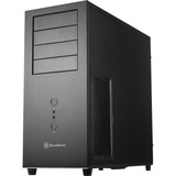 SilverStone TJ04-E Midi Tower Nero, Argento, Chassis Tower Nero, Midi Tower, PC, Nero, Argento, ATX, CEB, micro ATX, Alluminio, Acciaio, 16,8 cm, Vendita al dettaglio