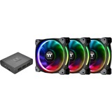 Thermaltake CL-F056-PL14SW-A sistema di raffreddamento per computer Case per computer Ventilatore 14 cm Grigio Nero, Ventilatore, 14 cm, 1400 Giri/min, 27,2 dB, 63,19 pdc/min, 1,53 m³/h