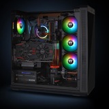 Thermaltake CL-F063-PL12SW-A sistema di raffreddamento per computer Case per computer Ventilatore 12 cm Nero, Bianco Nero, Ventilatore, 12 cm, 500 Giri/min, 1500 Giri/min, 56,45 pdc/min, Nero, Bianco