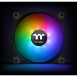 Thermaltake CL-F063-PL12SW-A sistema di raffreddamento per computer Case per computer Ventilatore 12 cm Nero, Bianco Nero, Ventilatore, 12 cm, 500 Giri/min, 1500 Giri/min, 56,45 pdc/min, Nero, Bianco