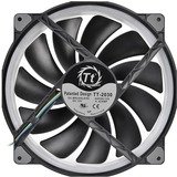 Thermaltake CL-F070-PL20SW-A sistema di raffreddamento per computer Case per computer Ventilatore 20 cm Nero Nero, Ventilatore, 20 cm, 500 Giri/min, 1500 Giri/min, 117,96 pdc/min, Nero