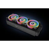 Thermaltake Riing Quad 12 RGB Case per computer Ventilatore 12 cm Nero Nero, Ventilatore, 12 cm, 500 Giri/min, 1500 Giri/min, 25,2 dB, 40,9 pdc/min