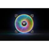 Thermaltake Riing Quad 12 RGB Case per computer Ventilatore 12 cm Nero Nero, Ventilatore, 12 cm, 500 Giri/min, 1500 Giri/min, 25,2 dB, 40,9 pdc/min