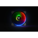 Thermaltake Riing Quad 12 RGB Case per computer Ventilatore 12 cm Nero Nero, Ventilatore, 12 cm, 500 Giri/min, 1500 Giri/min, 25,2 dB, 40,9 pdc/min