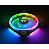 Thermaltake Riing Trio 12 LED RGB Radiator Fan TT Premium Edition Case per computer Ventilatore 12 cm Nero Ventilatore, 12 cm, 500 Giri/min, 1500 Giri/min, 25,2 dB, 41,13 pdc/min