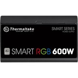 Thermaltake Smart RGB alimentatore per computer 600 W 20+4 pin ATX ATX Nero Nero, 600 W, 230 V, 50 - 60 Hz, 7 A, Attivo, 105 W