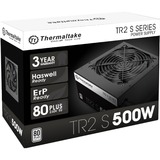 Thermaltake TR2 S alimentatore per computer 500 W 20+4 pin ATX ATX Nero, 500 W, 230 V, 50 - 60 Hz, 8 A, Attivo, 100 W