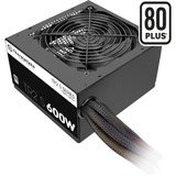 Thermaltake TRS-600AH2NK alimentatore per computer 600 W 20+4 pin ATX ATX Nero Nero, 600 W, 230 V, 50 - 60 Hz, 8 A, Attivo, 105 W