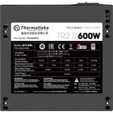 Thermaltake TRS-600AH2NK alimentatore per computer 600 W 20+4 pin ATX ATX Nero Nero, 600 W, 230 V, 50 - 60 Hz, 8 A, Attivo, 105 W