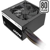 Thermaltake TRS-600AH2NK alimentatore per computer 600 W 20+4 pin ATX ATX Nero, Alimentatore PC Nero, 600 W, 230 V, 50 - 60 Hz, 8 A, Attivo, 105 W