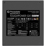 Thermaltake Toughpower GX1 500W Gold alimentatore per computer ATX Nero Nero, 500 W, 100 - 240 V, 600 W, 47 - 63 Hz, 8 A, Attivo