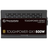 Thermaltake Toughpower GX1 500W Gold alimentatore per computer ATX Nero Nero, 500 W, 100 - 240 V, 600 W, 47 - 63 Hz, 8 A, Attivo