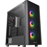 Thermaltake V250 TG ARGB Midi Tower Nero, Chassis Tower Nero, Midi Tower, PC, Nero, ATX, micro ATX, Mini-ITX, SPCC, Giocare