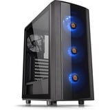 Thermaltake Versa J25 TG RGB Midi Tower Nero, Chassis Tower Nero, Midi Tower, PC, Nero, ATX, micro ATX, Mini-ITX, SPCC, Ventole, Frontale