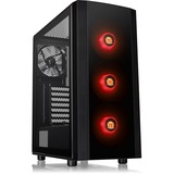 Thermaltake Versa J25 TG RGB Midi Tower Nero, Chassis Tower Nero, Midi Tower, PC, Nero, ATX, micro ATX, Mini-ITX, SPCC, Ventole, Frontale