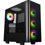 Thermaltake View 21 TG RGB Plus Midi Tower Nero Nero, Midi Tower, PC, Nero, ATX, micro ATX, Mini-ATX, SPCC, Vetro temperato, Giocare