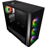 Thermaltake View 21 TG RGB Plus Midi Tower Nero Nero, Midi Tower, PC, Nero, ATX, micro ATX, Mini-ATX, SPCC, Vetro temperato, Giocare