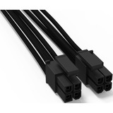 be quiet! CC-4420 0,45 m, Cavo Nero, 0,45 m, 8-pin(4+4) EPS12V, 8-pin(4+4) EPS12V, Maschio, Maschio, Dritto
