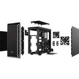 be quiet! Pure Base 600 Midi Tower Nero, Argento Nero/Argento, Midi Tower, PC, Nero, Argento, ATX, micro ATX, Mini-ITX, ABS sintetico, Acciaio, Giocare