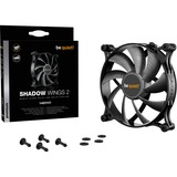 be quiet! Shadow Wings 2 140mm PWM Case per computer Ventilatore 14 cm Nero Nero, Ventilatore, 14 cm, 900 Giri/min, 14,9 dB, 49,8 pdc/min, 85 m³/h