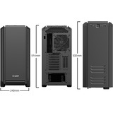 be quiet! Silent Base 601 Midi Tower Nero Nero, Midi Tower, PC, Nero, ATX, EATX, micro ATX, Mini-ITX, Acrilonitrile butadiene stirene (ABS), SECC, HDD