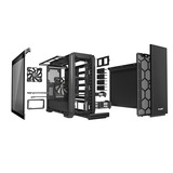 be quiet! Silent Base 601 Window Midi Tower Nero, Chassis Tower Nero, Midi Tower, PC, Nero, ATX, EATX, micro ATX, Mini-ITX, Acrilonitrile butadiene stirene (ABS), SECC, Vetro temperato, HDD