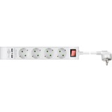 goobay 55481 prolunghe e multiple 1,4 m 4 presa(e) AC Interno Bianco bianco, 1,4 m, 4 presa(e) AC, Interno, Tipo F, Tipo F, Bianco