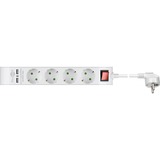 goobay 55481 prolunghe e multiple 1,4 m 4 presa(e) AC Interno Bianco, Ciabatta bianco, 1,4 m, 4 presa(e) AC, Interno, Tipo F, Tipo F, Bianco