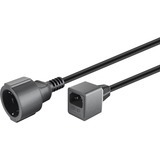 goobay 55528 cavo di alimentazione Nero 1,5 m CEE7/7 Accoppiatore C14 Nero, 1,5 m, CEE7/7, Accoppiatore C14, 230 V