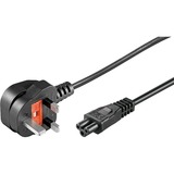 goobay 96046 cavo di alimentazione Nero 1,8 m Accoppiatore C5 Nero, 1,8 m, Accoppiatore C5