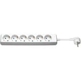 goobay AC power Extension prolunghe e multiple 3 m, Ciabatta bianco, 3 m, Bianco
