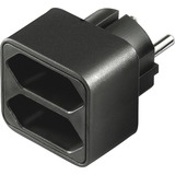 goobay NK 002 adattatore per presa di corrente Tipo C (Europlug) Nero Nero, Tipo C (Europlug), Tipo C (Europlug), Nero, Maschio/Femmina