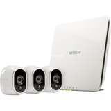 Arlo VMS3330, sistema di videosorveglianza Wi-Fi con 3 telecamere di sicurezza senza fili alimentate a batteria, Telecamera di rete bianco, sistema di videosorveglianza Wi-Fi con 3 telecamere di sicurezza senza fili alimentate a batteria, Telecamera di sicurezza IP, Esterno, Senza fili, Auto, 500 MHz, MIPS 74K