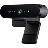Logitech Brio webcam 13 MP 4096 x 2160 Pixel USB 3.2 Gen 1 (3.1 Gen 1) Nero Nero, 13 MP, 4096 x 2160 Pixel, Full HD, 90 fps, 1280x720@30fps, 1280x720@60fps, 1920x1080@30fps, 1920x1080@60fps, 720p, 1080p, 2160p