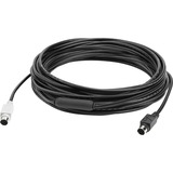 Logitech GROUP 10m Extender Cable cavo PS/2 6-p Mini-DIN Nero Nero, 10 m, 6-p Mini-DIN, 6-p Mini-DIN, Maschio, Maschio, Nero