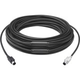 Logitech GROUP 15m Extender Cable cavo PS/2 6-p Mini-DIN Nero Nero, 15 m, 6-p Mini-DIN, 6-p Mini-DIN, Maschio, Maschio, Nero