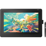 Wacom Cintiq 16 tavoletta grafica Nero 5080 lpi (linee per pollice) 344,16 x 193,59 mm Nero, Cablato, 5080 lpi (linee per pollice), 344,16 x 193,59 mm, Penna, Gomma siliconica, 39,6 cm (15.6")