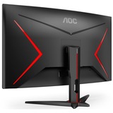 AOC G2 C32G2ZE/BK Monitor PC 80 cm (31.5") 1920 x 1080 Pixel Full HD LED Nero, Rosso Nero/Rosso, 80 cm (31.5"), 1920 x 1080 Pixel, Full HD, LED, 1 ms, Nero, Rosso