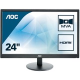 AOC M2470SWH LED display 59,9 cm (23.6") 1920 x 1080 Pixel Full HD Nero Nero, 59,9 cm (23.6"), 1920 x 1080 Pixel, Full HD, LED, 5 ms, Nero