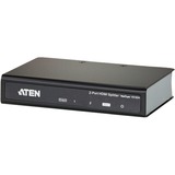 ATEN Splitter HDMI 4K 2-porte Nero, HDMI, 2x HDMI, 4096 x 2160 Pixel, Nero, Metallo, 4K Ultra HD