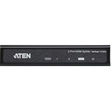 ATEN Splitter HDMI 4K 2-porte Nero, HDMI, 2x HDMI, 4096 x 2160 Pixel, Nero, Metallo, 4K Ultra HD