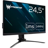Acer Predator , Monitor di gioco Nero, 62,2 cm (24.5"), 1920 x 1080 Pixel, Full HD, IPS, 2 ms, Nero