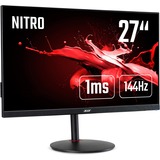 Acer XV272UP 68,6 cm (27") 2560 x 1440 Pixel Quad HD LED Nero, Monitor di gioco Nero, 68,6 cm (27"), 2560 x 1440 Pixel, Quad HD, LED, 1 ms, Nero