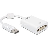 DeLOCK 61765 cavo e adattatore video 0,125 m DisplayPort DVI-I Bianco bianco, 0,125 m, DisplayPort, DVI-I, Maschio, Femmina, Bianco, Lite retail