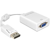 DeLOCK 61766 cavo e adattatore video 0,125 m VGA (D-Sub) DisplayPort Bianco bianco, 0,125 m, VGA (D-Sub), DisplayPort, Maschio, Femmina, Bianco