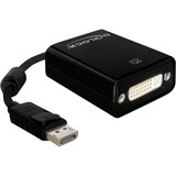 DeLOCK 61847 cavo e adattatore video 0,125 m DisplayPort DVI-I Nero Nero, 0,125 m, DisplayPort, DVI-I, Maschio, Femmina, Nero