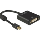 DeLOCK 62603 cavo e adattatore video 0,2 m Mini DisplayPort DVI-I Nero Nero, 0,2 m, Mini DisplayPort, DVI-I, Maschio, Femmina, Oro